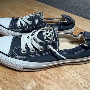 Women’s 6.5 Converse Chuck Taylor All Star Shoreline Slip On Navy Blue Sneakers